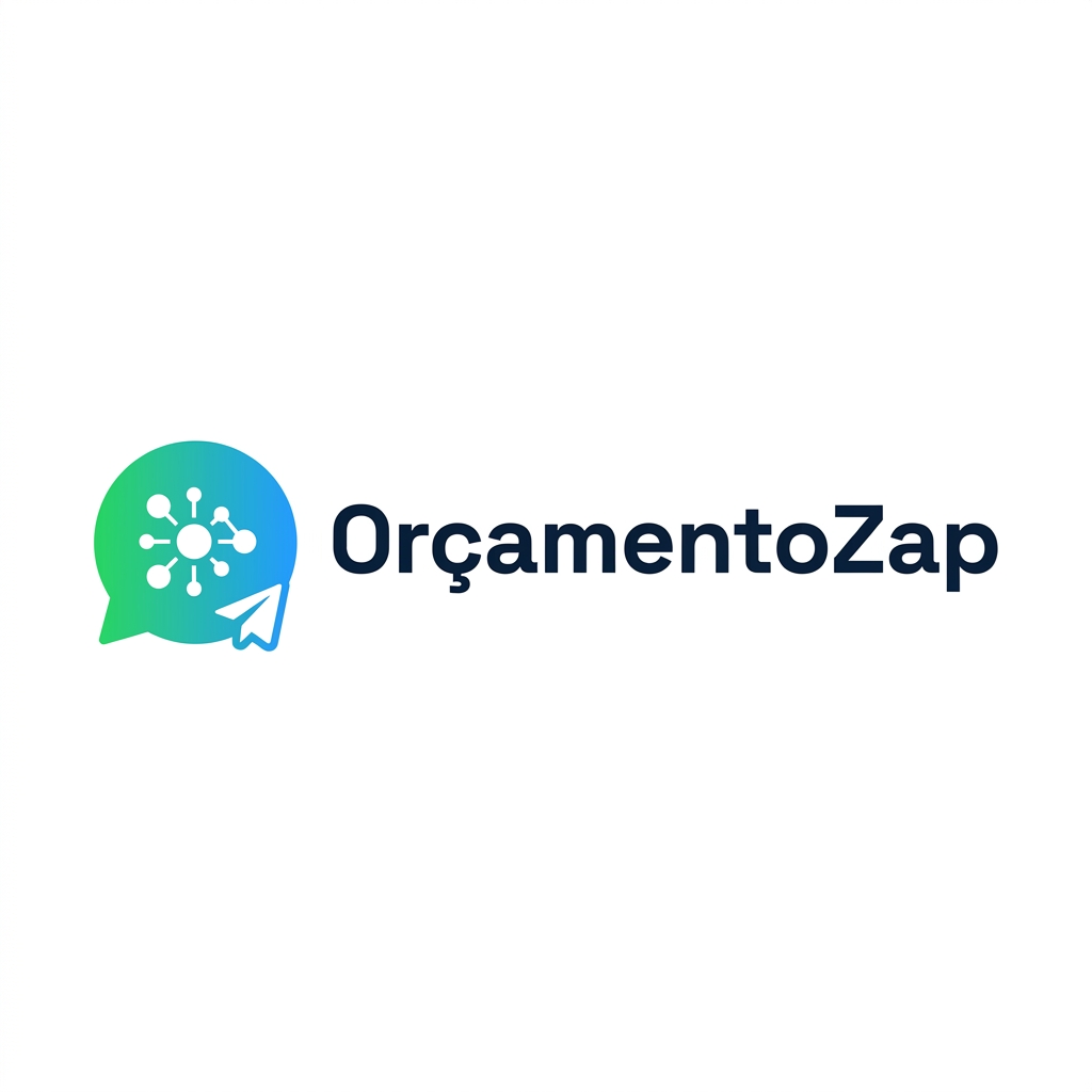 Logo da inteligência artificial BudgetZap: balão de chat com nó neural